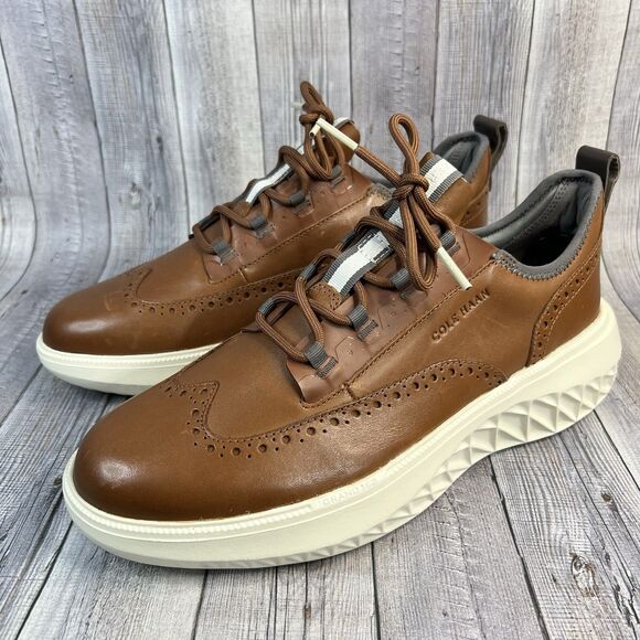 Cole Haan Zerogrand Work from Anywhere Oxford, Wingtip British Tan Men’s 9 W - Picture 5 of 11